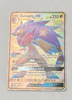 Pokemon TCG Zoroark GX Hidden Fates Poke Ball Collection 77a/73 Holo Secret Rare - Image 1