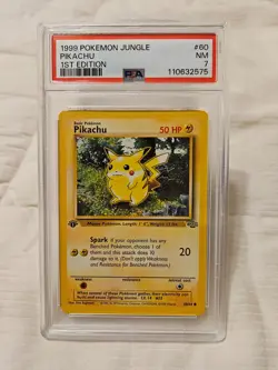 1999 POKEMON JUNGLE PIKACHU 1ST EDITION #60 NM 7 - Image 1