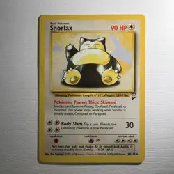 Snorlax 30/130 Base Set 2 - Regular Rare Pokemon TCG LP Condition - Image 1