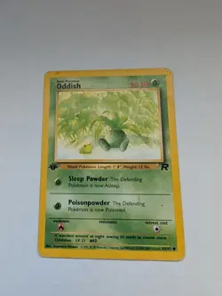 Pokemon TCG Oddish (Team Rocket) 63/82 1st Edition Vintage MP - Image 1