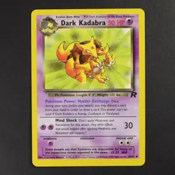 Dark Kadabra 39/82 Team Rocket Pokemon TCG P-LP Great Condition - Image 1