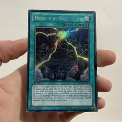 YUGIOH Secret Rare Mound Of The Bound Creator DRLG-EN025 1st Edition NM - Image 1