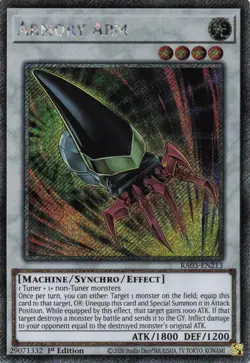 Yugioh Armory Arm RA03-EN213 - - Platinum Secret Rare - Image 1