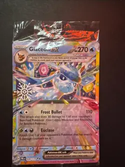 Glaceon ex 026/131 Pokemon TCG Holiday Calendar 2025 Festive Stamp Promo SEALED - Image 1