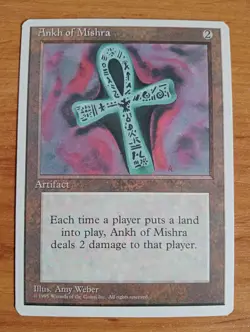 Magic The Gathering 4TH EDITION ANKH OF MISHRA MTG FOURTH - Image 1