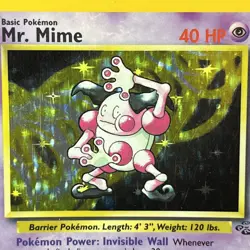 Mr. Mime 6/64 Holo Rare Jungle Pokemon Card - MP - Image 1