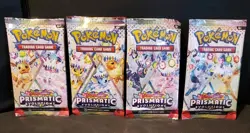 *EMPTY* POKEMON PRISMATIC EVOLUTIONS BOOSTER PACK ART SET *NO CARDS* - Image 1