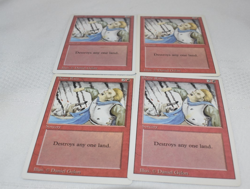 Magic card: 4 x Stone Rain Red Common Sorcery Daniel Gelon MTG - Image 1