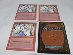 Magic card: 4 x Stone Rain Red Common Sorcery Daniel Gelon MTG - Image 2