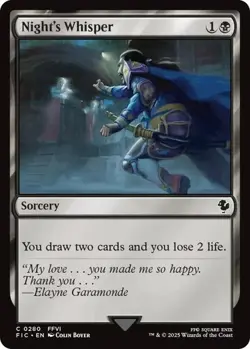 Night's Whisper - 280 - NM - Commander: FINAL FANTASY - MTG - Image 1