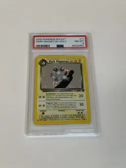 Pokemon Dark Magneton Holo With Swirl 11/82 Holo Rare Team Rocket PSA slab TCG - Image 1