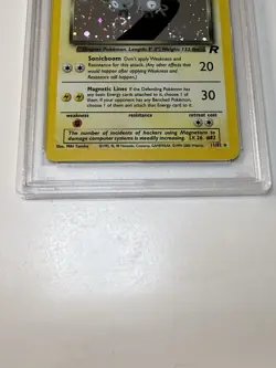 Pokemon Dark Magneton Holo With Swirl 11/82 Holo Rare Team Rocket PSA slab TCG - Image 4