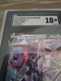 2022 Pokemon VSTAR Universe #102 Genesect V Double Rare Japanese SGC Graded 10 - Image 3
