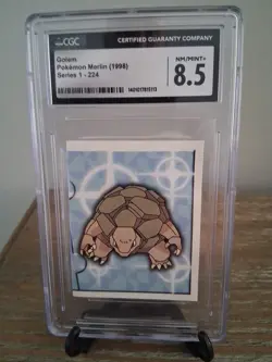1998 Pokemon Merlin Golem Series 1-224 CGC Graded 8.5 NM + - Image 1