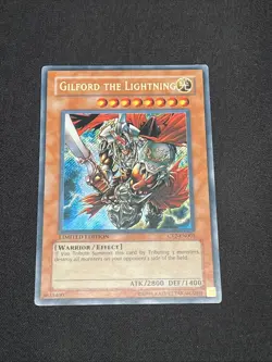 Yugioh Gilford the Lightning CT2-EN001 Limited Edition Secret Rare - Image 1