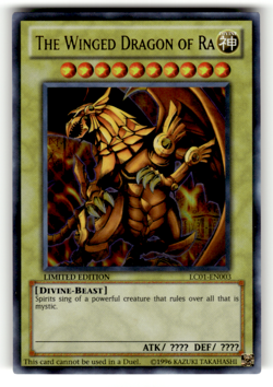 The Winged Dragon of Ra LC01-EN003 Limited Ultra Rare Legendary Collection 1 LP - Image 1