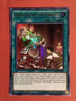 Yu-Gi-Oh! Heritage Of The Chalice SOFU-EN090 Ultra Rare 1st Ed - Unplayed Mint+ - Image 1