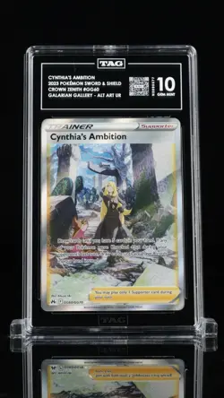 Pokemon TCG Cynthia's Ambition Crown Zenith: Galarian Gallery GG60/GG70 TAG 10 - Image 1