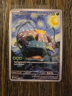 Pokemon Venusaur Starry Night Van Gogh Black Star Promo Fan Art Card - 150 HP - Image 1