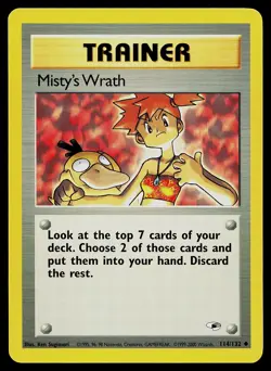 Pokemon Card - Misty's Wrath Gym Heroes 114/132 Uncommon - Image 1