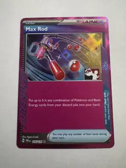 Max Rod 116/131 Prize Pack Series Card Holo Series 7 Stamped Play Pokemon TCG - Image 1