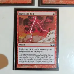 3x Lightning Bolt Core Set 2010 M10 NM Magic The Gathering Free Shipping - Image 4