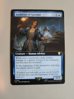 MTG Archivist of Gondor Tales of Middle-earth Commander 101 Borderless Rare - Image 1