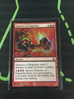 MTG Magic The Gathering Hammer Of Bogardan Foil LP FnL Red Sorcery Commander - Image 1