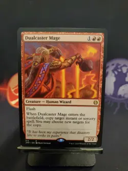 Dualcaster Mage Jumpstart JMP 313 Regular Red Human Wizard Creature Flash Copy - Image 1