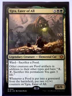 YGRA, EATER OF ALL - Bloomburrow (with sleeve) Magic The Gathering MTG - Image 1