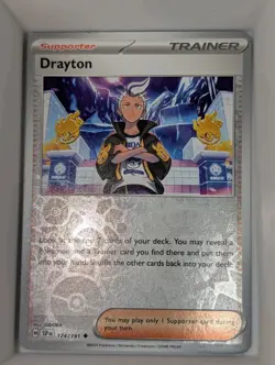 Drayton Reverse Holo NM | SV08: Surging Sparks (SSP) 174/191 | Pokemon - Image 1