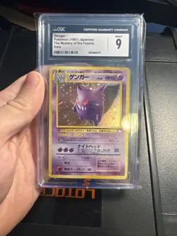 1997 Fossil Gengar Japanese Pokemon CGC 9 MINT - Image 1