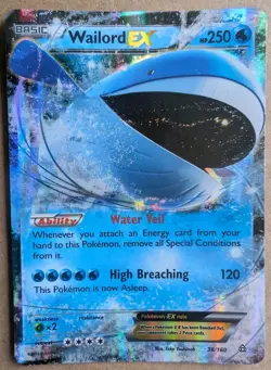 Wailord EX 38/160 XY Primal Clash Pokemon TCG - Image 1