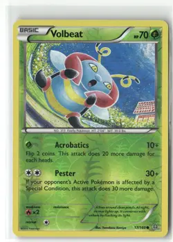 Pokemon Volbeat Common XY - Primal Clash 17/160 NM - Image 1