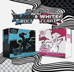 Pokemon Center Black Bolt & White Flare Elite Trainer Box ETB Set PRE-SALE - Image 1