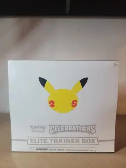 Pokemon TCG: 25th Anniversary Celebrations Elite Trainer Box w/ small tear 820650809439 - Image 1