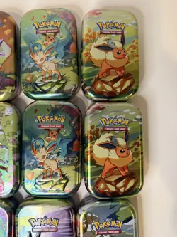 Pokemon TCG - Empty Tin Lot - 14 EMPTY Tins from the Prismatic Evolutions Set - Image 2