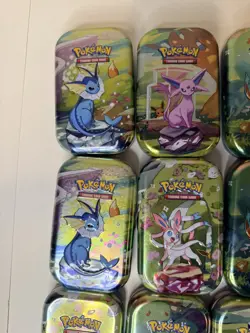 Pokemon TCG - Empty Tin Lot - 14 EMPTY Tins from the Prismatic Evolutions Set - Image 4