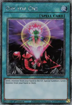 Yugioh One for One RA03-EN056 - Platinum Secret Rare - Image 1