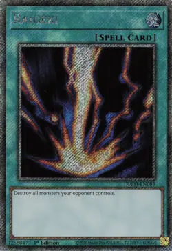 Yugioh Raigeki RA03-EN083 - Platinum Secret Rare - Image 1