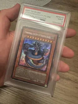 Yugioh Venominaga The Deity Of Poisonous Snakes Secret Rare TAEV PSA 9 - Image 1