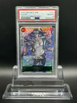 One Piece Card Game Japanese Paramount War KUZAN OP02-121 PSA 10 - Image 1