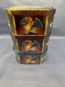 Pokemon Hidden Fates Tins Charizard Gyarados Raichu GX Boxes - Set of 3 - Image 4