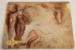 Platinum Angel Art Series Gold Stamped Signature Card #71 - Image 1