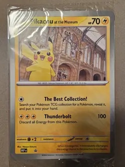 Pokemon TCG Pikachu National History Museum. Sealed Jumbo Promo card. Will Ship - Image 1