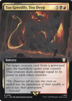 Too Greedily, Too Deep (Extended Art) R Commander: The Lord of the Rings: Tales - Image 1