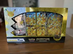 Pokemon TCG Celebrations Special Collection Box Pikachu V-Union Box ERROR BOX 820650809156 - Image 1