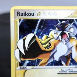 Pokemon Raikou Gold Star 114/115 Unseen Forces Holo LP Lightly Played TCG - Image 3