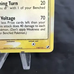 Pokemon Raikou Gold Star 114/115 Unseen Forces Holo LP Lightly Played TCG - Image 5