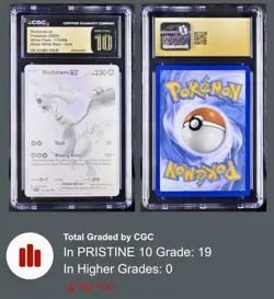 Pokemon Reshiram ex 173/086 White Flare Black White Rare English CGC PRISTINE 10 - Image 3
